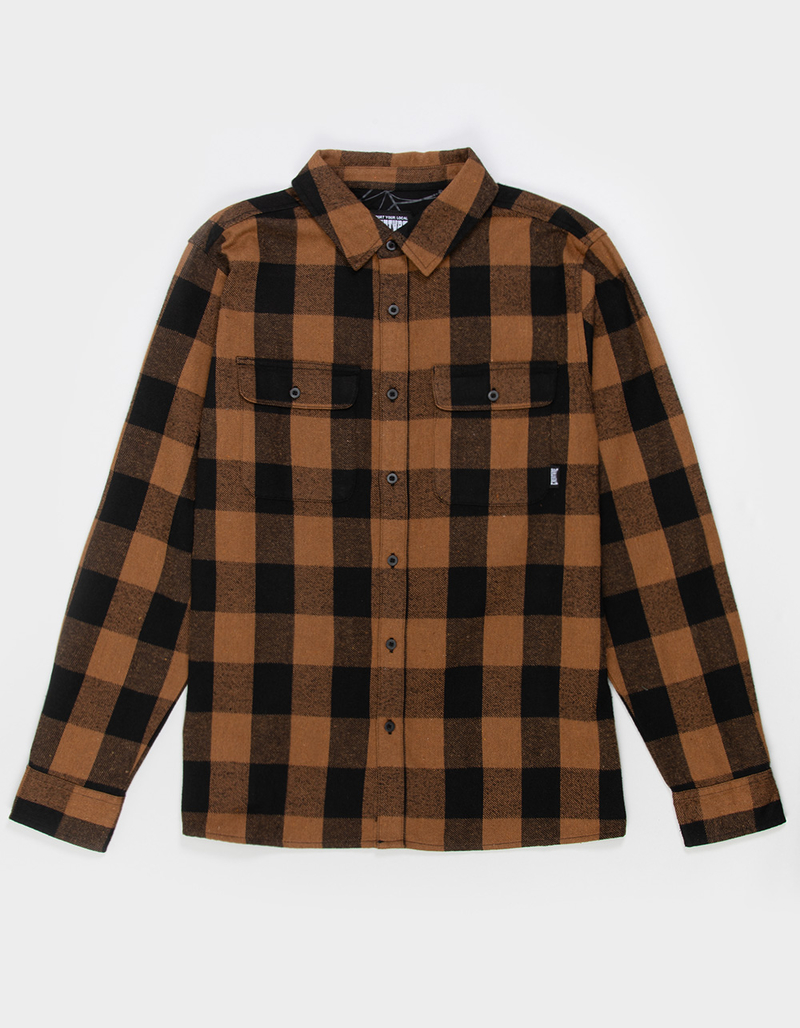 CREATURE Web Mens Flannel image number 1
