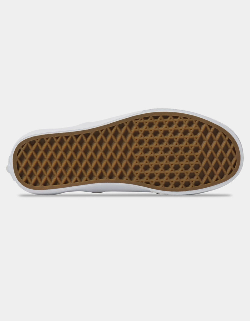 VANS Herringbone Classic Slip-On White Asparagus Womens Shoes image number 4