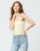 FULL TILT Essentials Light Yellow Womens Tube Top image number 1