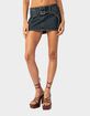 EDIKTED Elara Washed Denim Mini Skirt image number 1