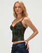 FULL TILT Flocked Womens Cami image number 3