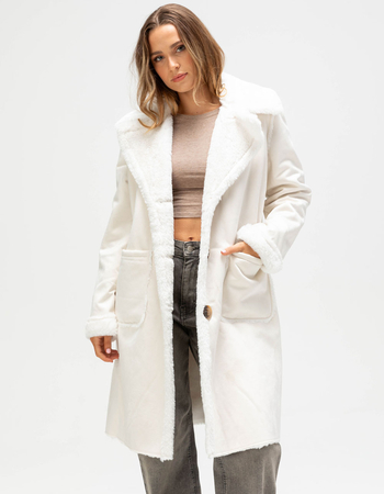 NVLT Shearling Womens Coat Primary Image