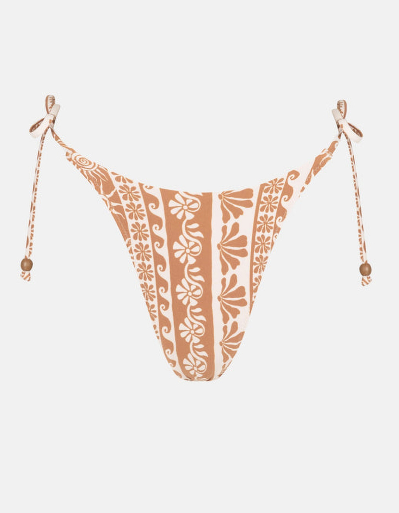24th & Ocean Solid Mid Waist Side Tie Hipster Bottom