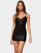 EDIKTED Nathalia Beaded Mesh Mini Dress image number 1
