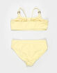 DAMSEL Girls Textured Embroidered Bralette Bikini Set image number 3