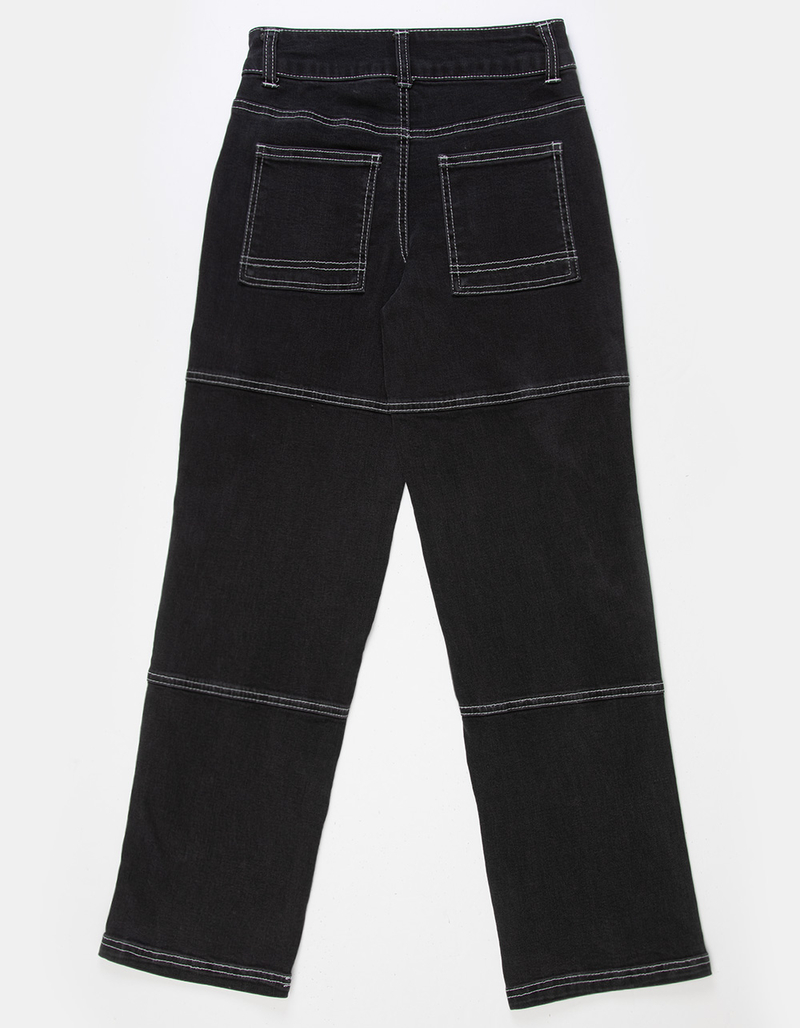 RSQ Girls Contrast Seam Wide Leg Pants image number 2