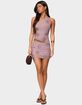 EDIKTED Astrid Beaded Mini Skirt image number 5
