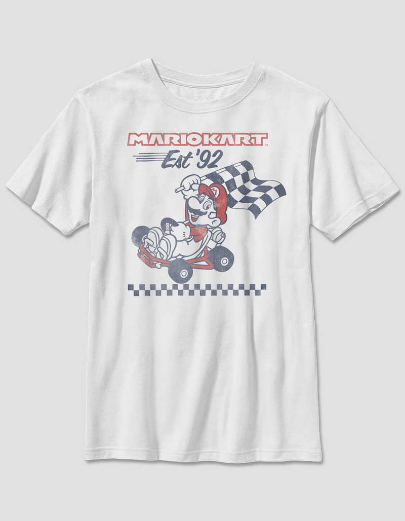 MARIO Retro Racing Unisex Kids Tee image number 0