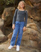 RSQ Girls Denim Parachute Cargo Pants image number 1