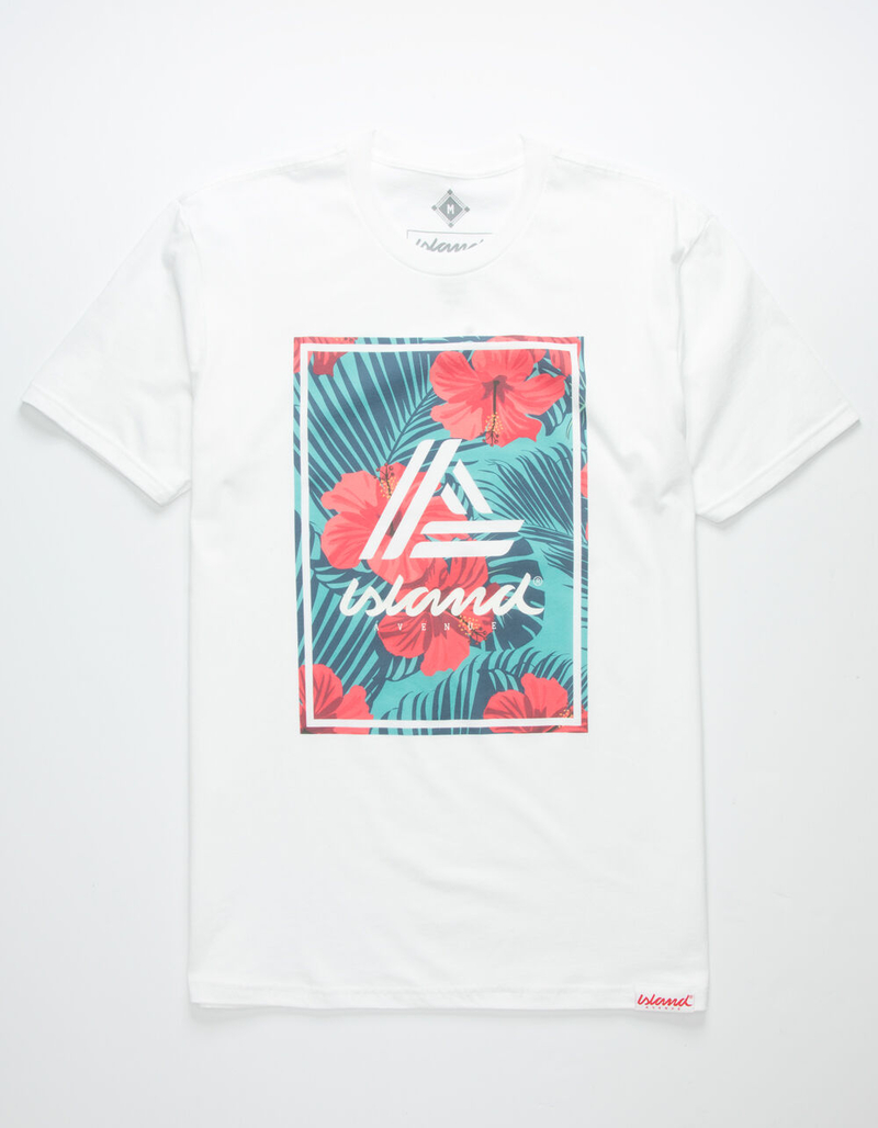 ISLAND AVENUE Hibiscus Mens T-Shirt image number 0