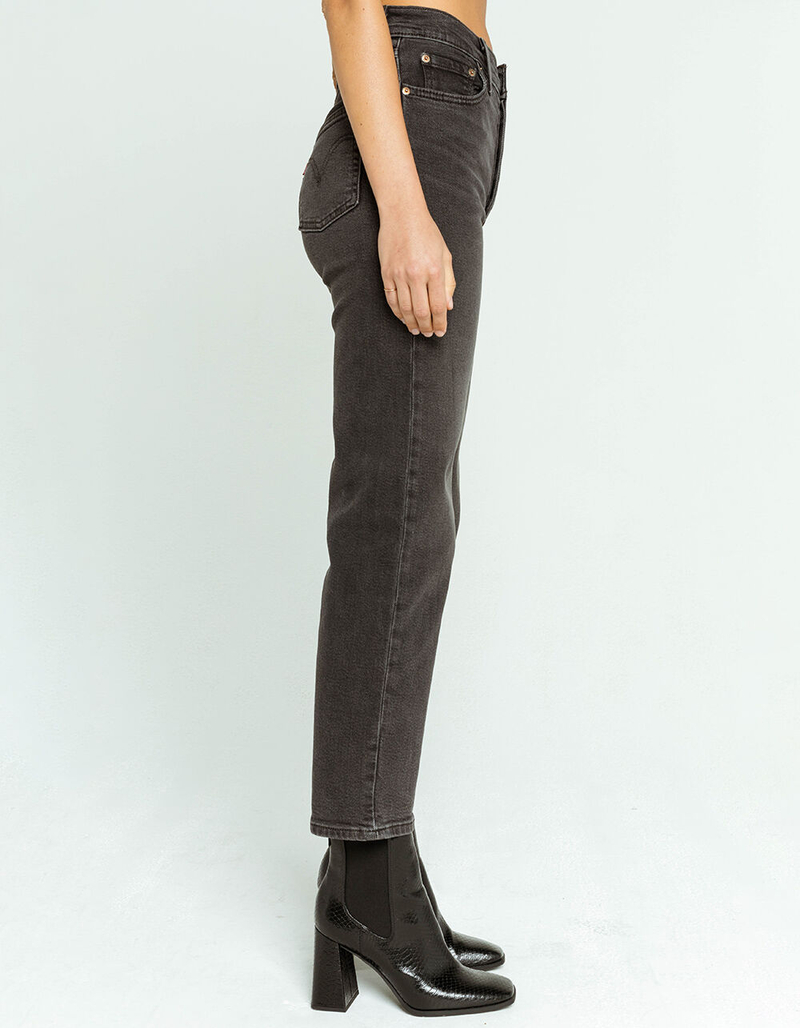 LEVI'S Ribcage Womens Wash Black Straight Ankle Jeans image number 2