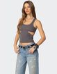 EDIKTED Imogen Cut Out Ribbed Tank Top image number 2