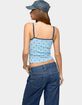 EDIKTED Carlah Contrast Polka Dot Tank Top image number 3