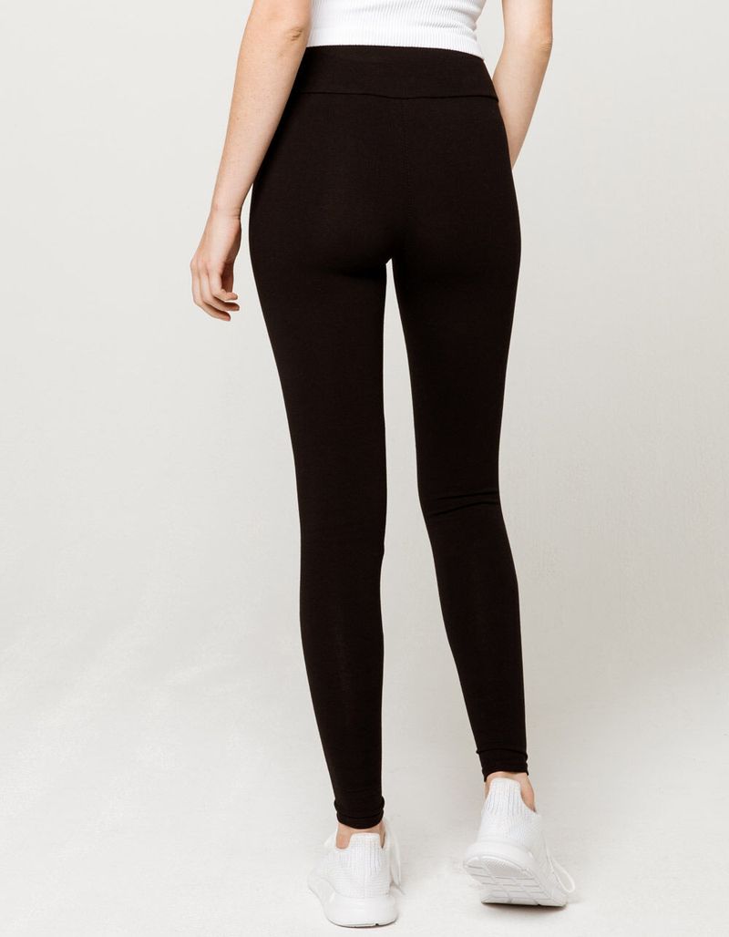 FULL TILT High Waisted Black Womens Leggings image number 3