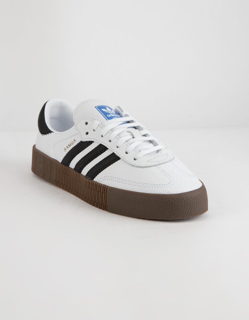 ADIDAS Sambarose White & Gum Womens Shoes image number 1