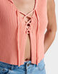 QUIKSILVER Sandbar Sleeveless Lace Up Womens Sweater image number 4
