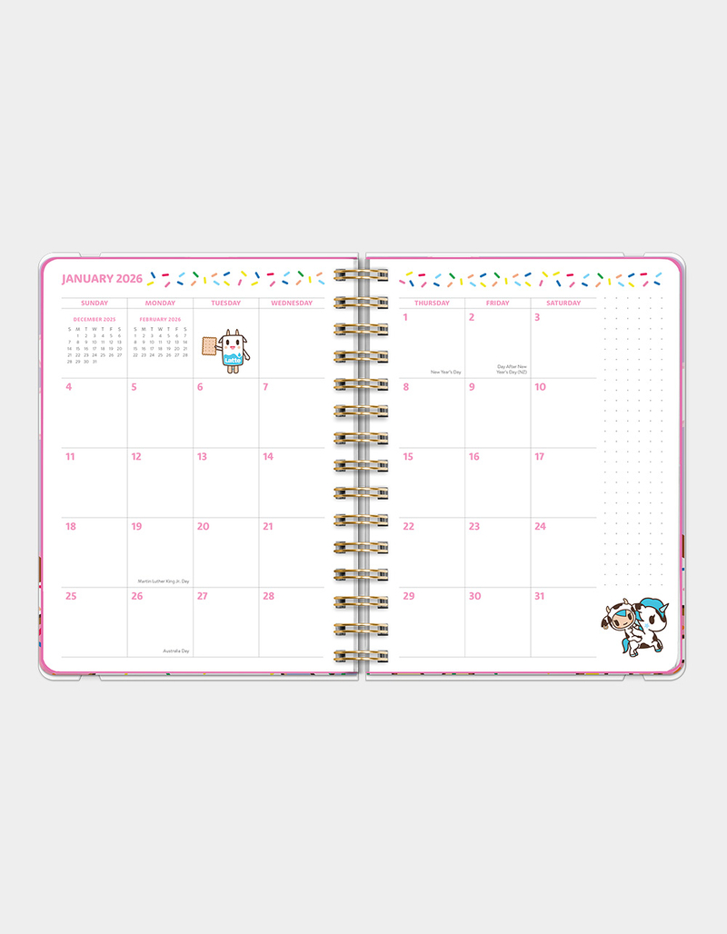STUDIO OH! x tokidoki 2026 Donutella Deluxe Compact Flexi Planner image number 1