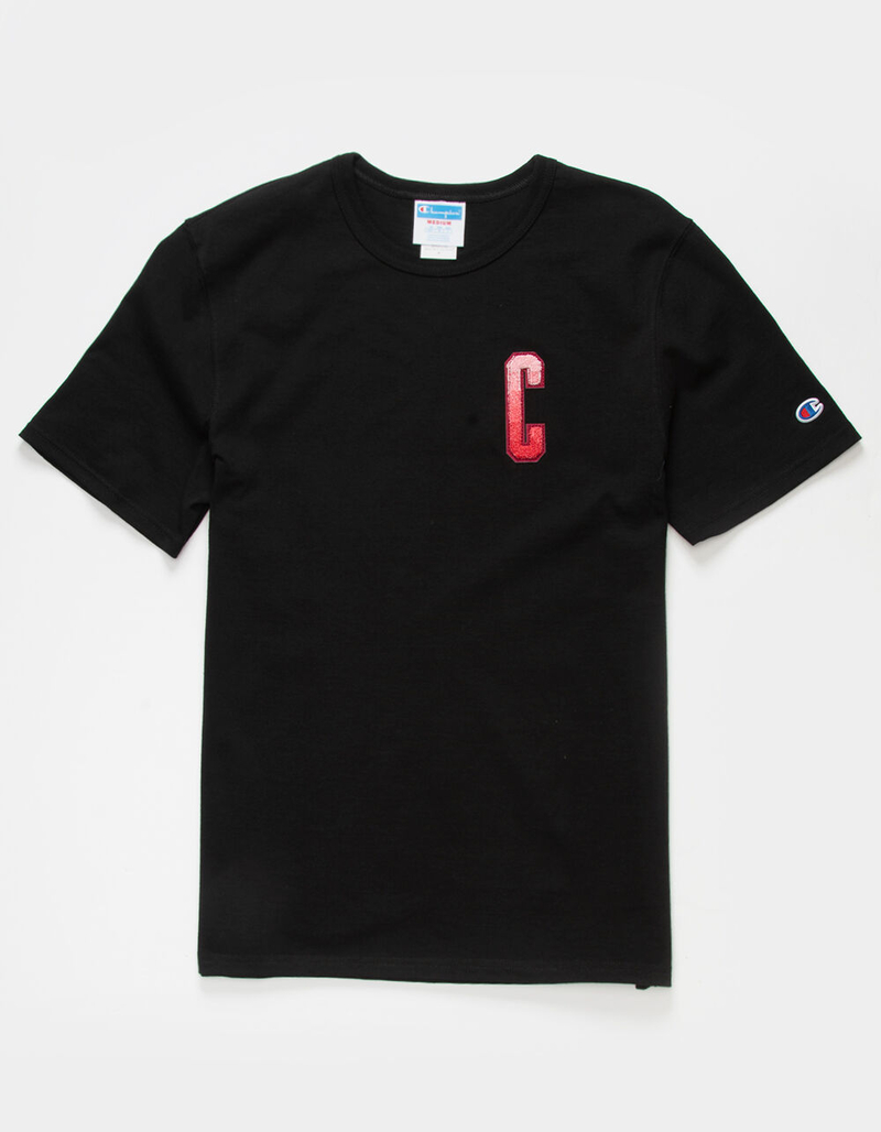 CHAMPION Ombre Felt Block C Mens Tee image number 0
