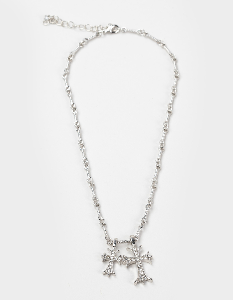 RSQ Cross Charm Necklace image number 0
