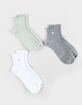 ADIDAS Originals 3 Pack Ruffle Quarter Womens Socks image number 1