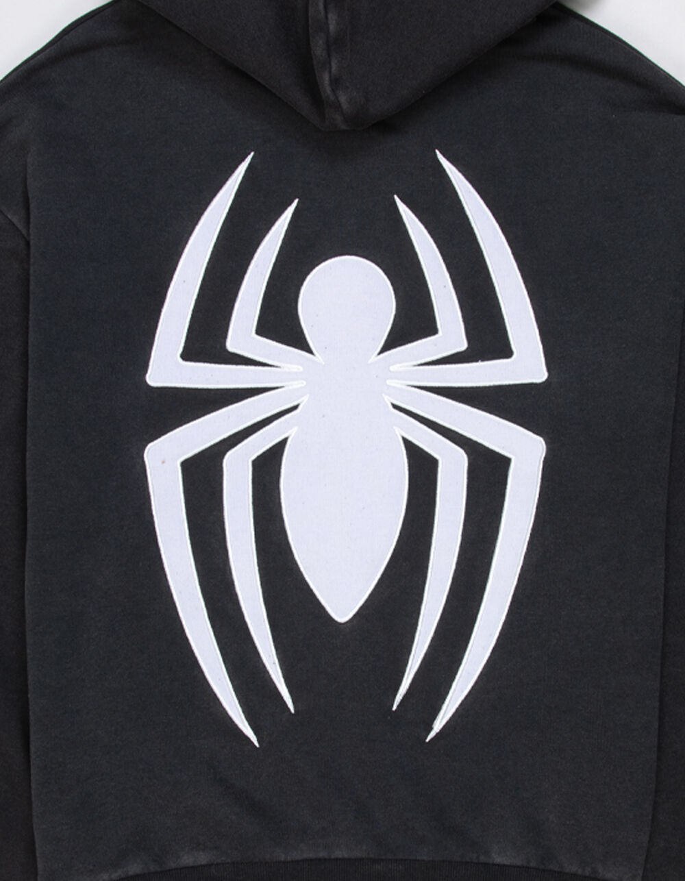 CVLA x Marvel Spider-Man Sigil Mens Zip-Up Hoodie - WASHED BLACK