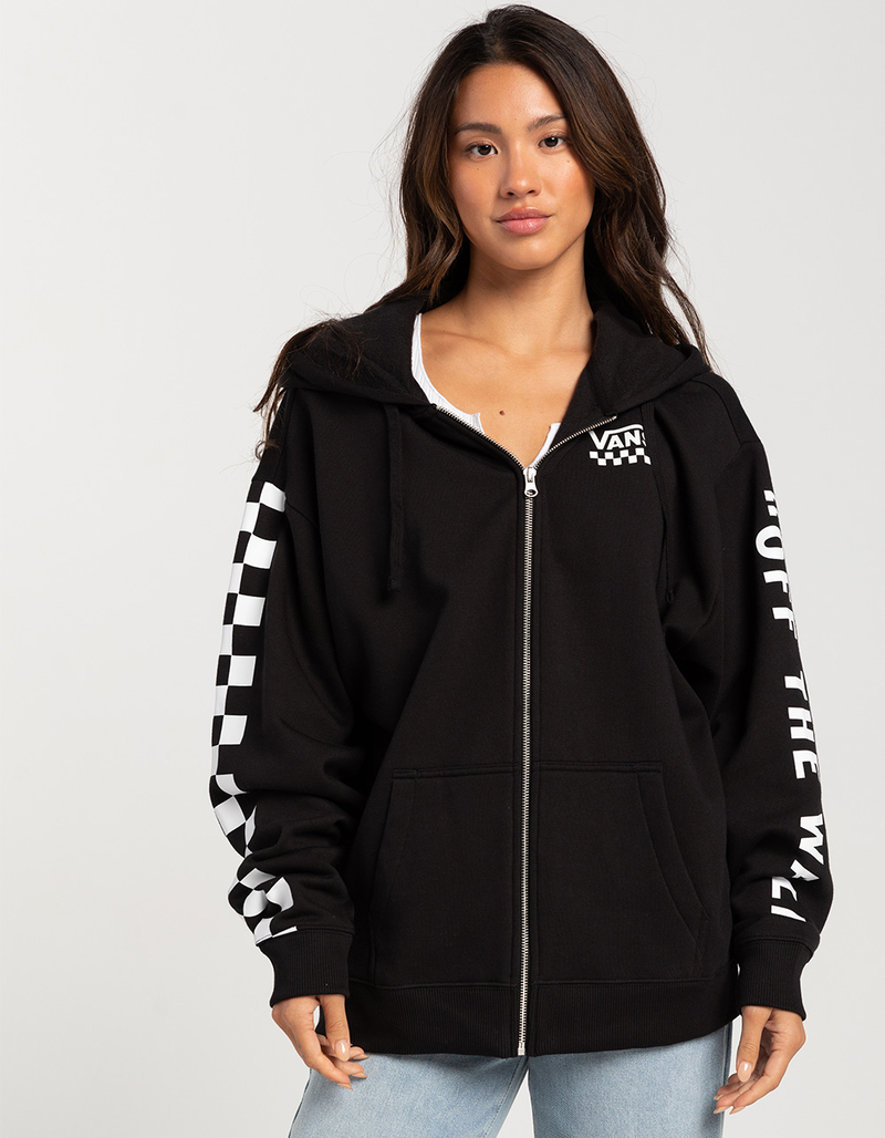 VANS Extra Fun Womens Oversized Zip-Up Hoodie image number 1