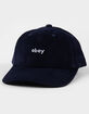 OBEY Lowercase 6 Panel Corduroy Strapback Hat image number 1