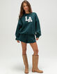 FULL TILT LA Patchwork Womens Crewneck Sweatshirt image number 6