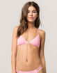 FULL TILT Triangle Pop Pink Bikini Top image number 1