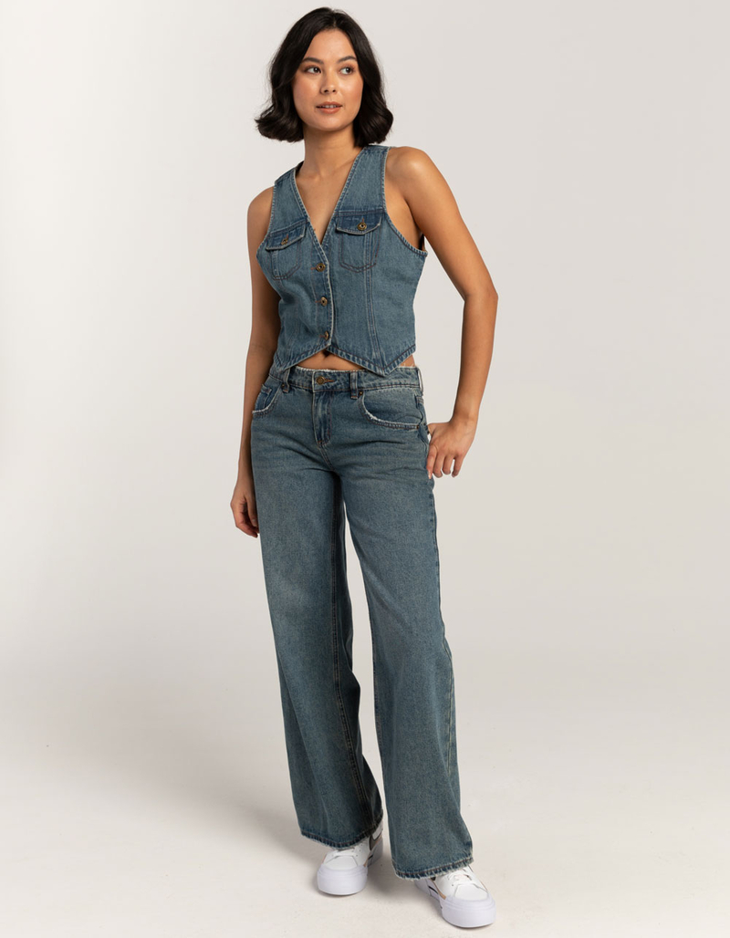 RSQ Womens Denim Vest image number 1