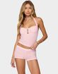 EDIKTED Lovina Textured Striped Halter Top image number 1
