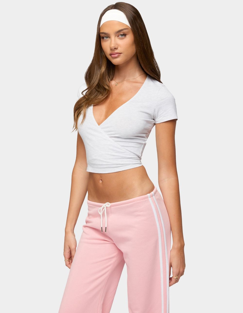 EDIKTED Yilenah Wrap V-Neck Top image number 1