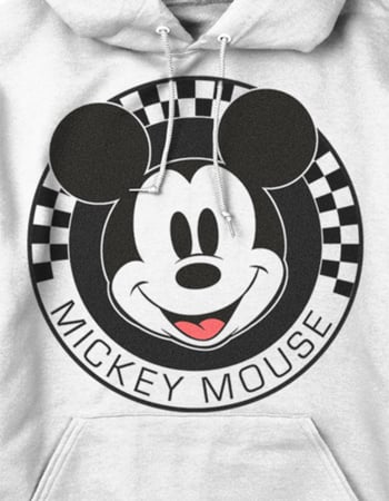 DISNEY Mickey Mouse Checkered Unisex Hoodie Alternative Image