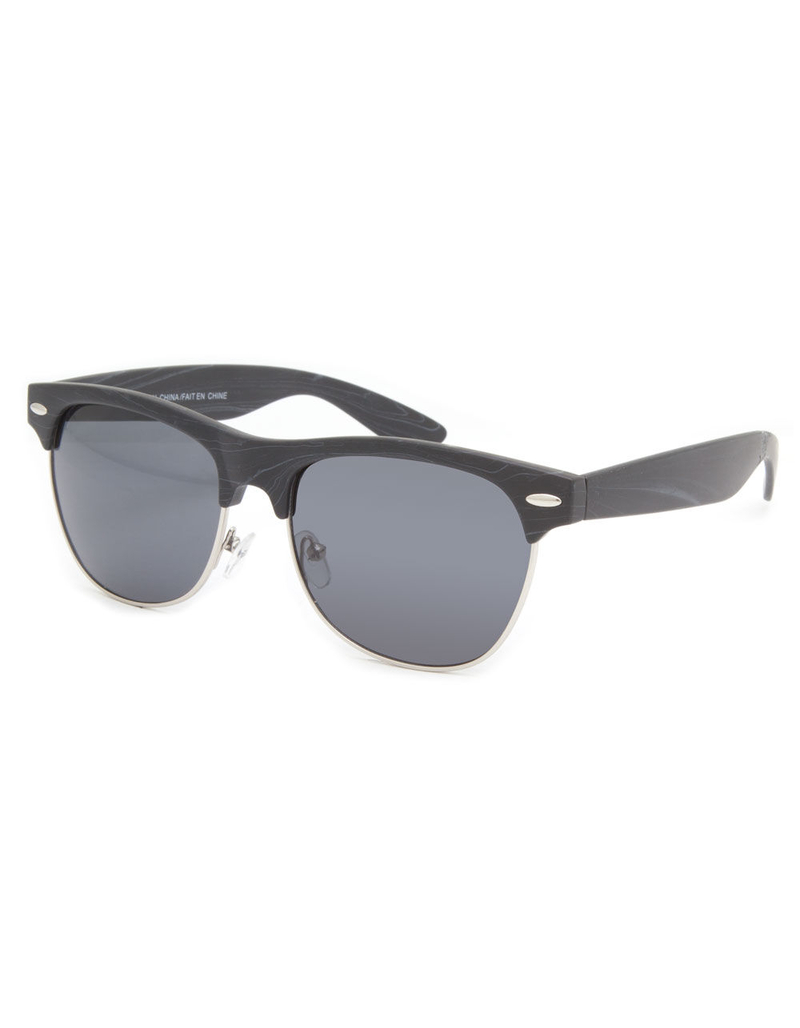 BLUE CROWN Woodie Clubmaster Sunglasses image number 0