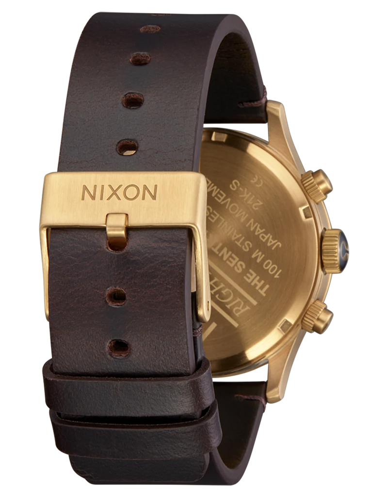 NIXON Sentry Chrono Leather Watch image number 2