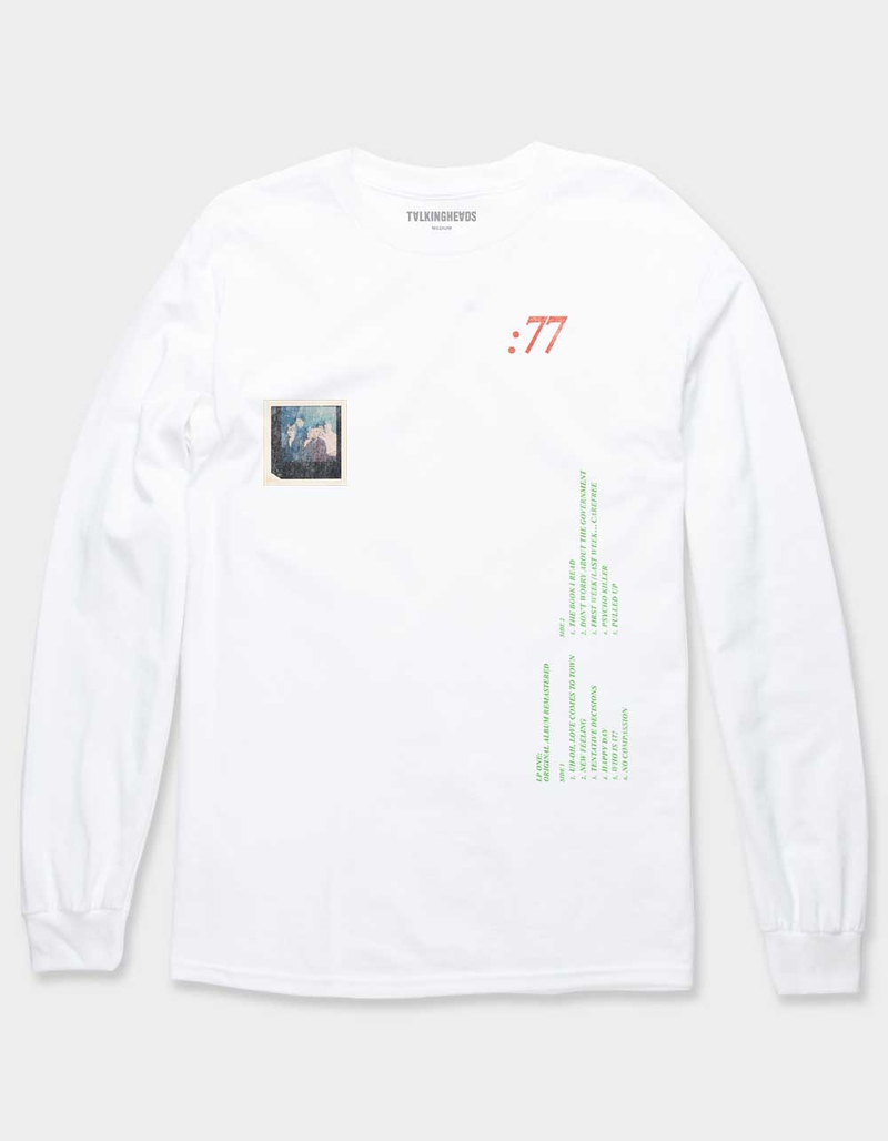 TALKING HEADS Track List Unisex Long Sleeve Tee image number 0