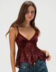 BDG Urban Outfitters Celia Devoré Womens Babydoll Top image number 1