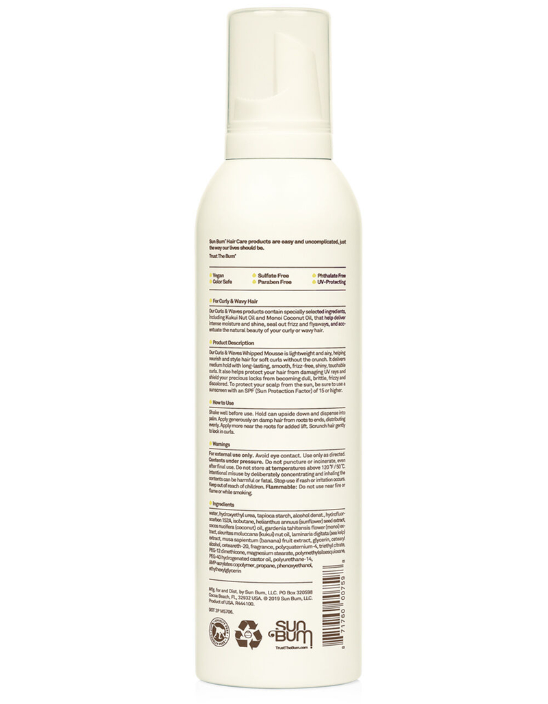 SUN BUM Curls & Waves Whipped Mousse image number 1