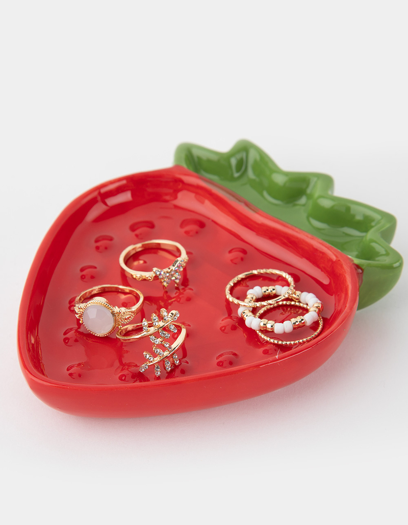TILLYS HOME Strawberry Trinket Dish image number 1