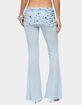 EDIKTED Zephyra Bead & Sequin Foldover Pants image number 3