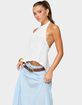 EDIKTED Ivey Backless Crochet Halter Top image number 2