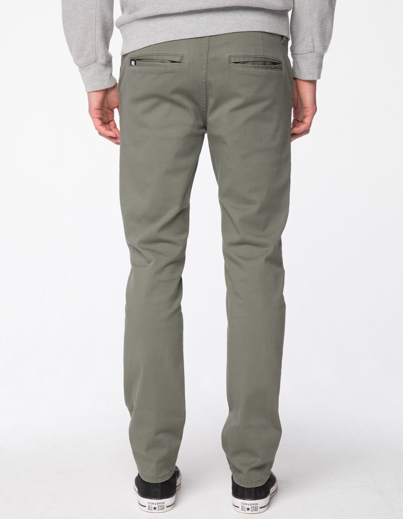 RSQ London Skinny Heather Olive Mens Chino Pants image number 3
