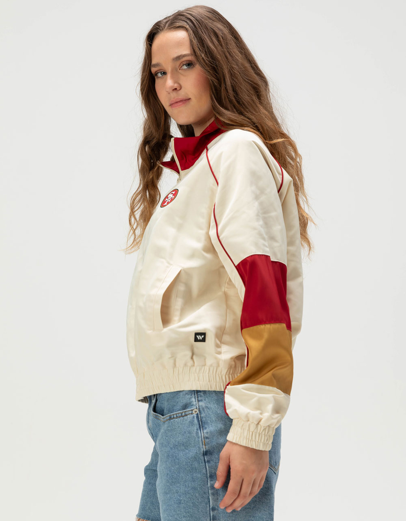 THE WILD COLLECTIVE San Francisco 49ers Womens Track Jacket image number 2