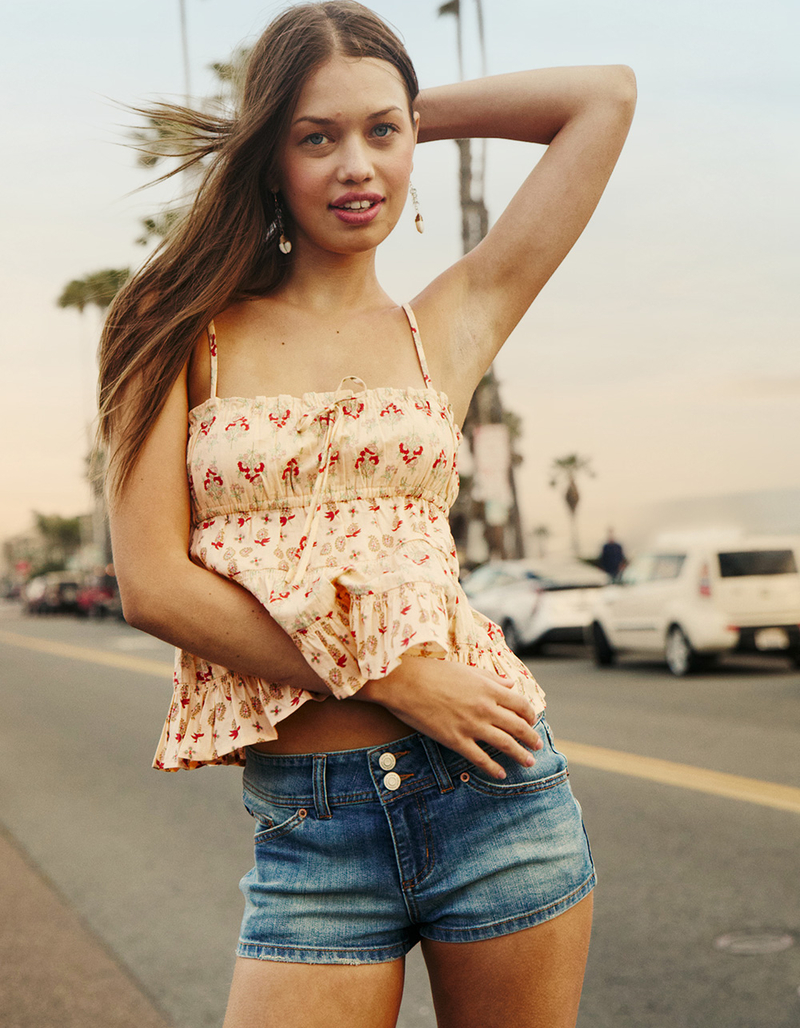 RSQ Womens Low Rise Micro Mini Shorts image number 0
