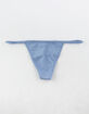 FULL TILT Seamless String Light Blue Thong image number 1