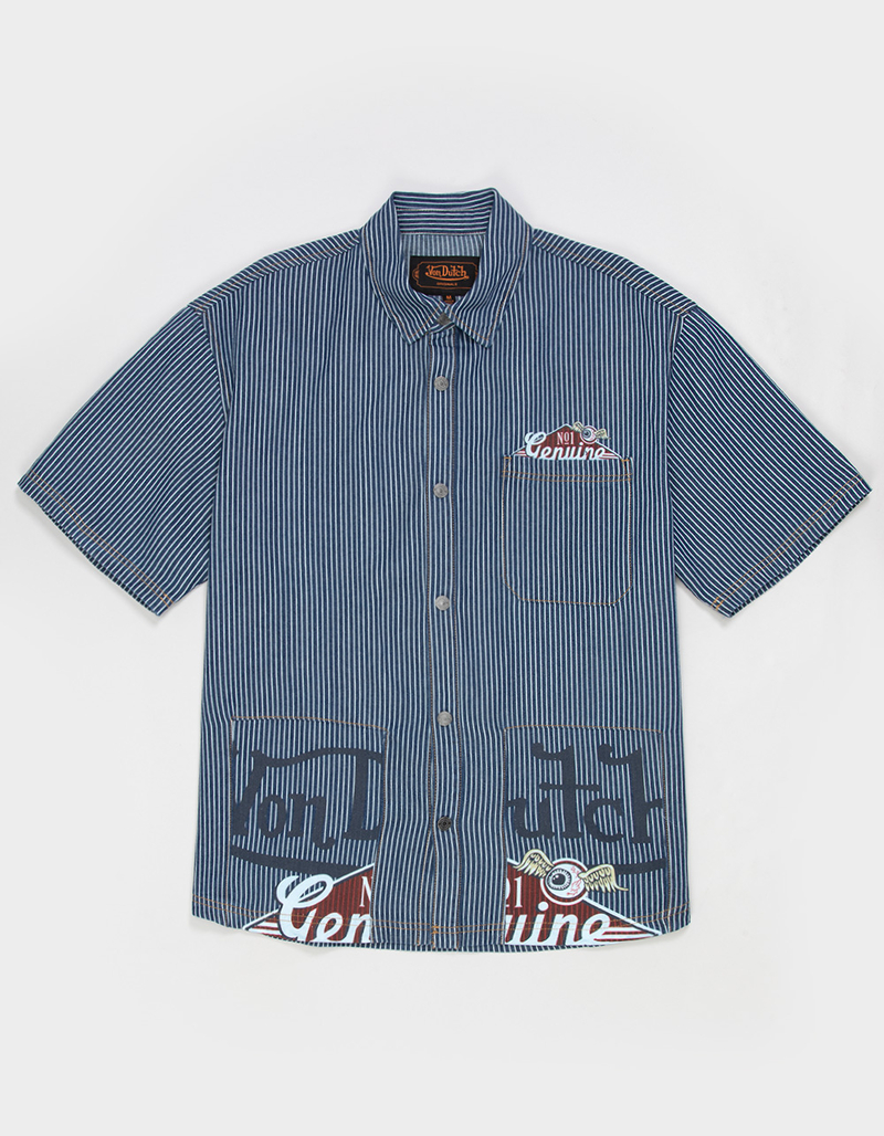 VON DUTCH Mens Snap Front Shirt image number 0