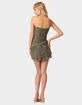 EDIKTED Evelin Ruched Hem Mini Dress image number 3