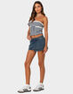 EDIKTED Striped Eyelet Trim Tube Top image number 2