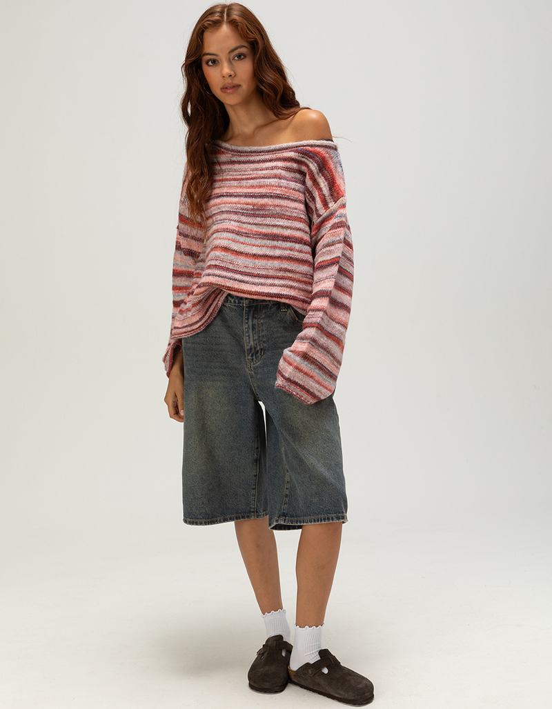 RSQ Womens Low Rise Baggy Jorts image number 0