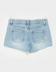RSQ Girls Floral Embroidered Raw Hem Shorts image number 3